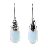 SE-8043-CO1 Sterling Silver Earring With Opolite, Amethyst Jewelry Bali Designs Inc